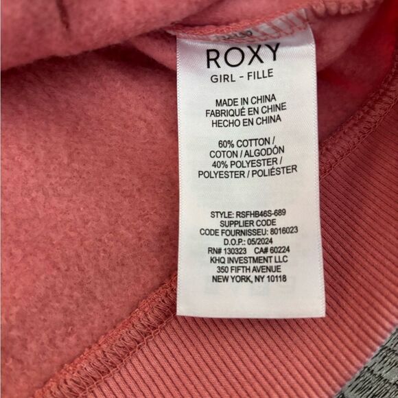 Roxy Kids Pink Hoodie - Picture 4 of 4